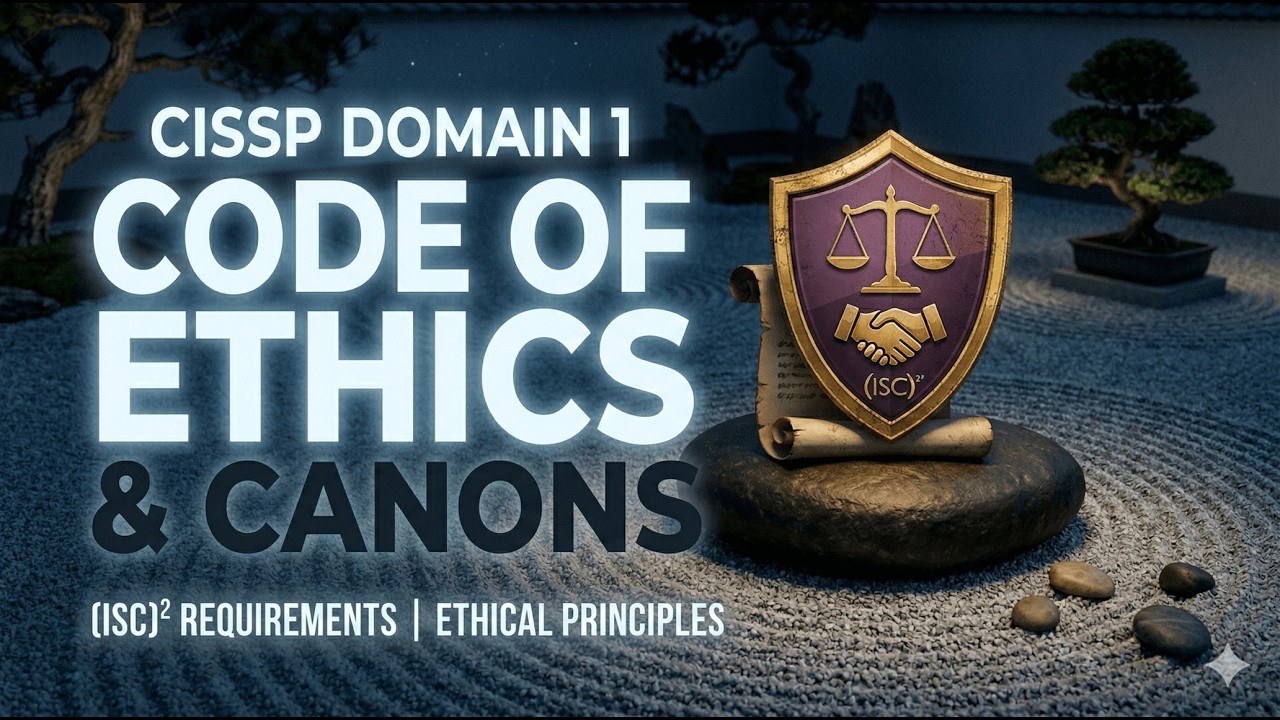 CISSP Domain 1: Code of Ethics & Canons Explained (Pass Your Exam)
