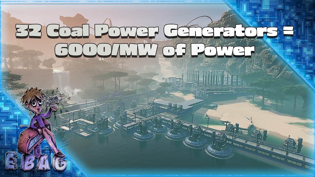 100% Efficient, Compact & Clean Coal Power Setup  - 6000MW - Satisfactory 1.1 Tour