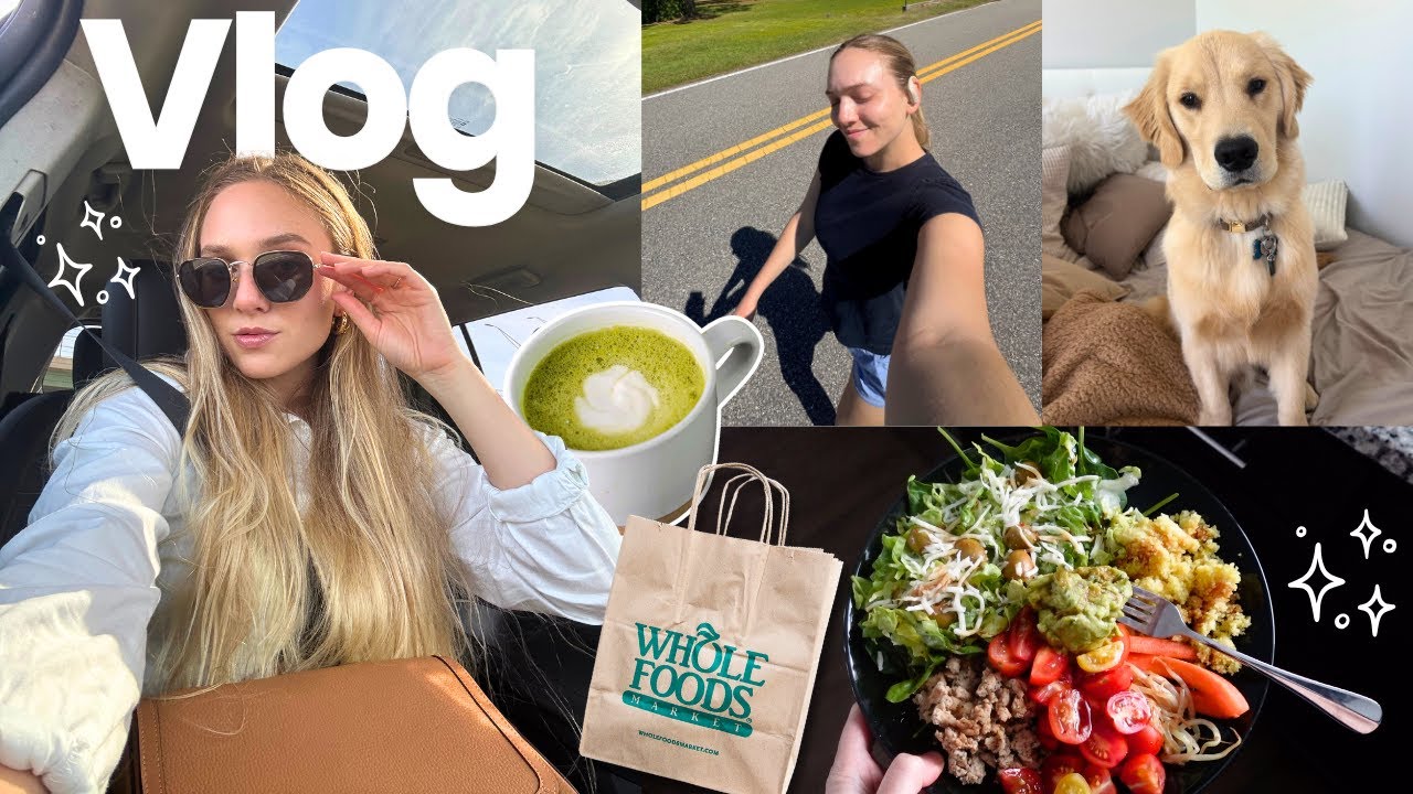 vlog: what I eat in a day, mango updates, whole foods haul + my health journey ✨🍵