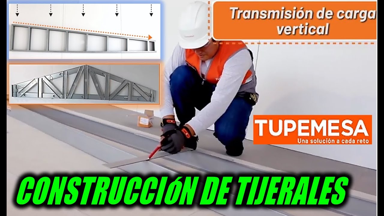 'CONSTRUCCIÓN DE TIJERALES DE CARGA BAJA Y ALTA. CHARLA TUPEMESA PERU. STEEL FRAME DRYWALL