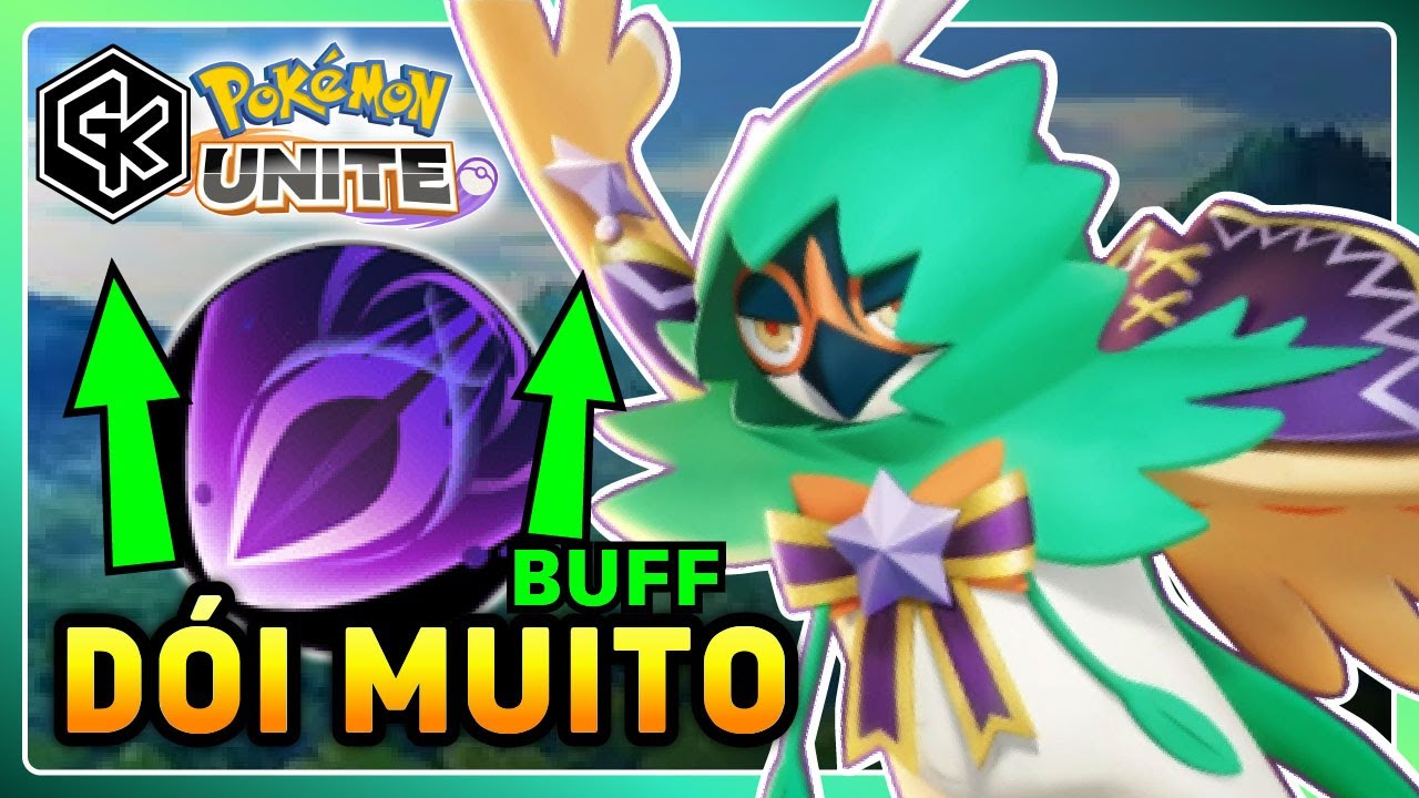 BUFF NA FLECHA DA CORUJA DÓI MUITO | Pokémon Unite Decidueye Gameplay