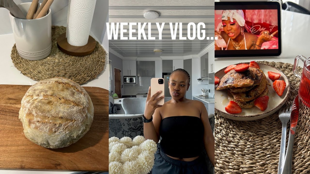 Weekly vlog/ home made burgers/ church/grocery shopping/ yapping/ baking bread &more