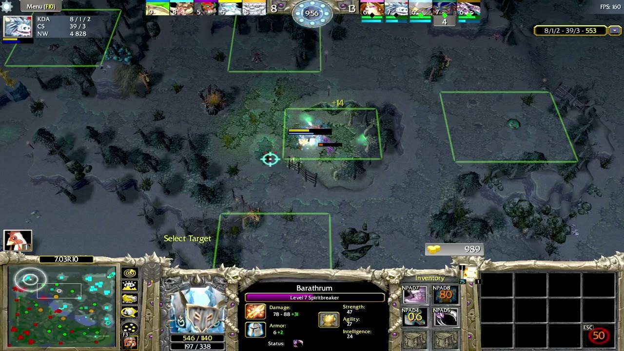 DOTA 1 Barathrum SpiritBreaker SUPER HARD GAME