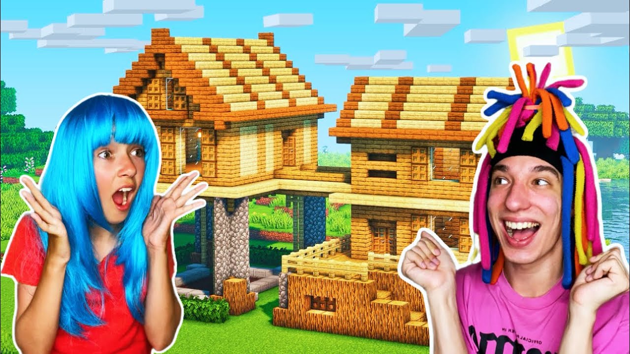 КИТАЙКА ИГРАЕТ В МАЙНКРАФТ И СТРОИТ ДОМ С КСЕХАО!( 2 ЧАСТЬ)