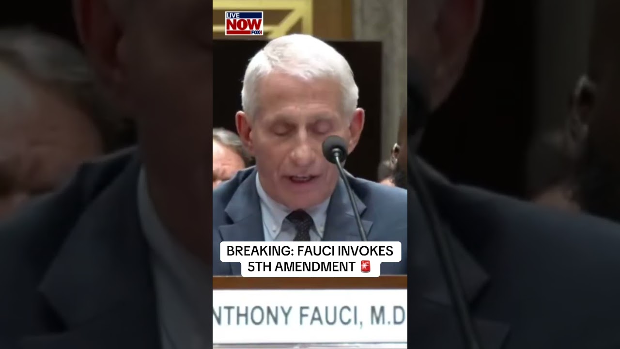 BREAKING: Dr. Fauci invokes 5th amendment at hearing on origins of COVID-19. #news #breaking