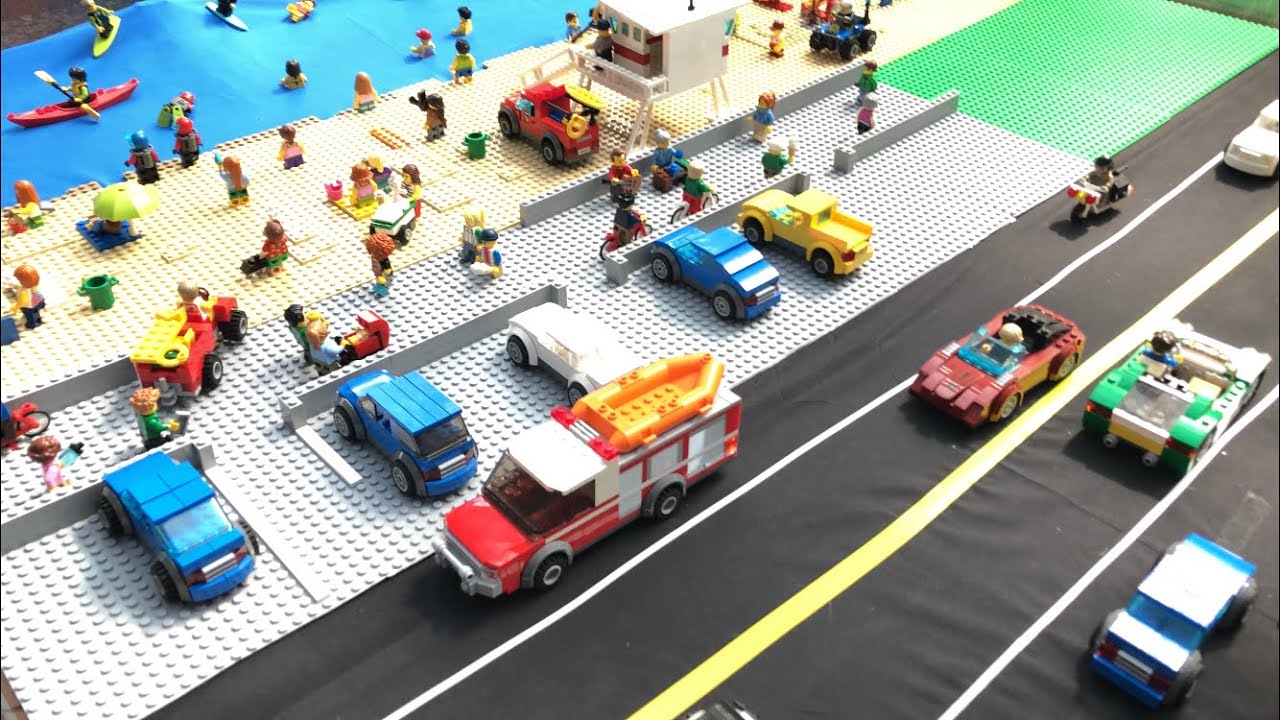 Custom Lego beach progress and city update! (#6)