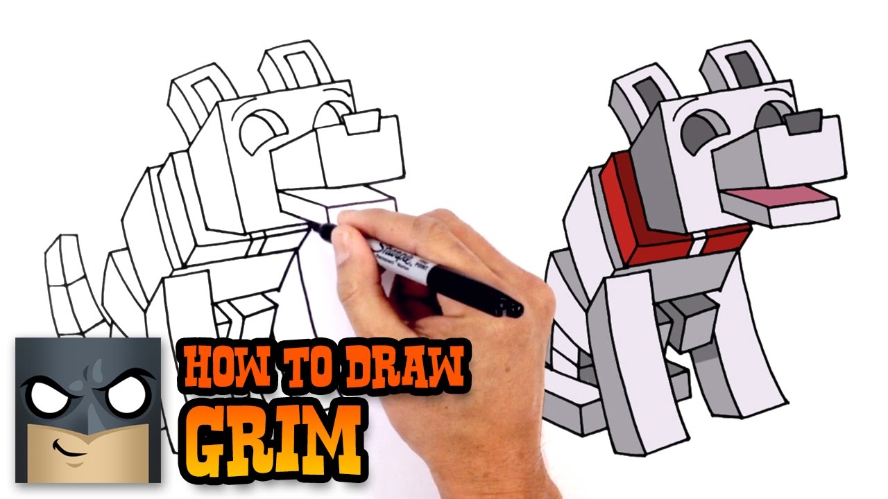 How to Draw Minecraft | Grim