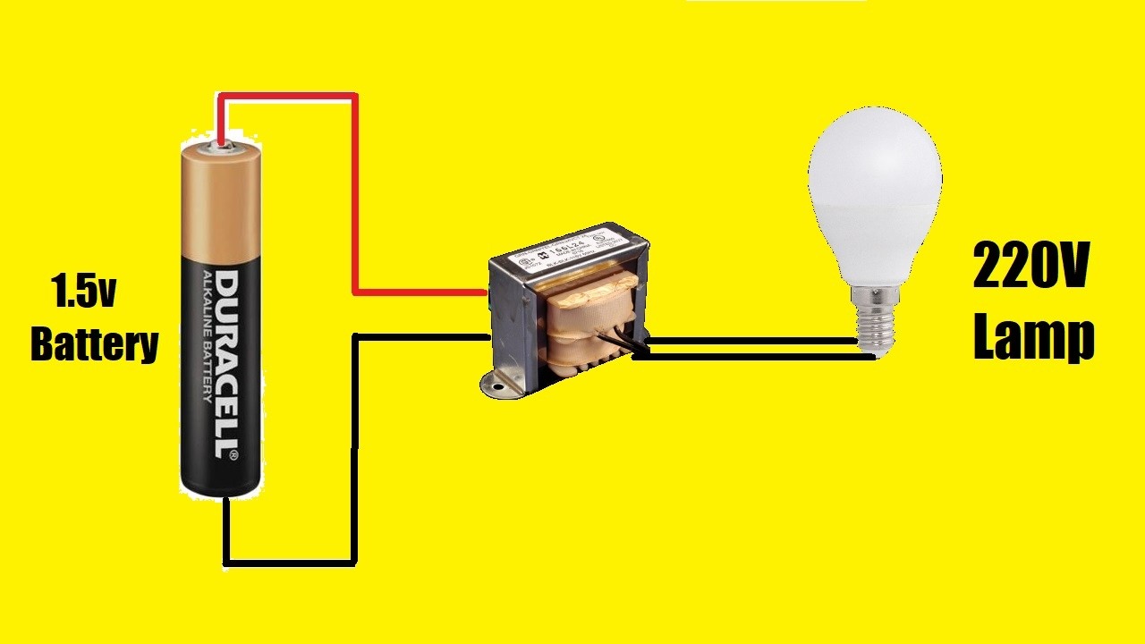 Running small 220v lamp by 1.5v only