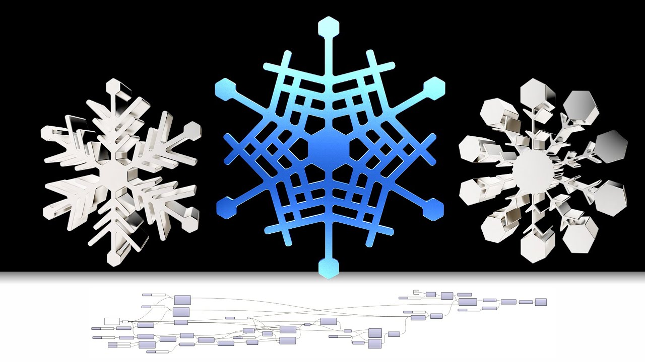 Snowflake Exercise Architecture Design Rhino and Grasshopper Tutorial