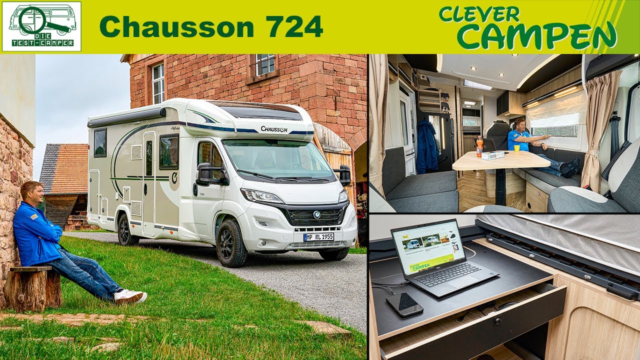 Chausson 724 - Ti mit Multifunktionszimmer im Heck - Test / Review - Clever Campen