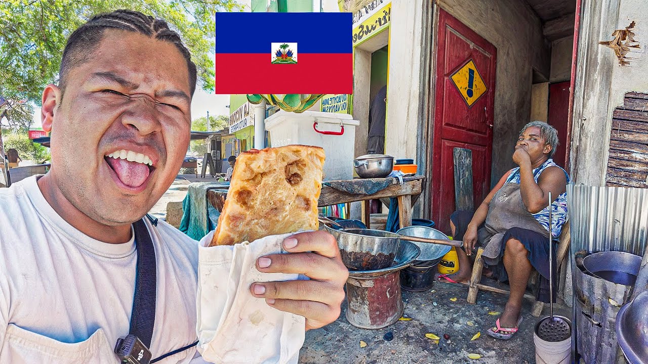 PROBANDO COMIDA CALLEJERA EN HAITÍ: barata pero sucia