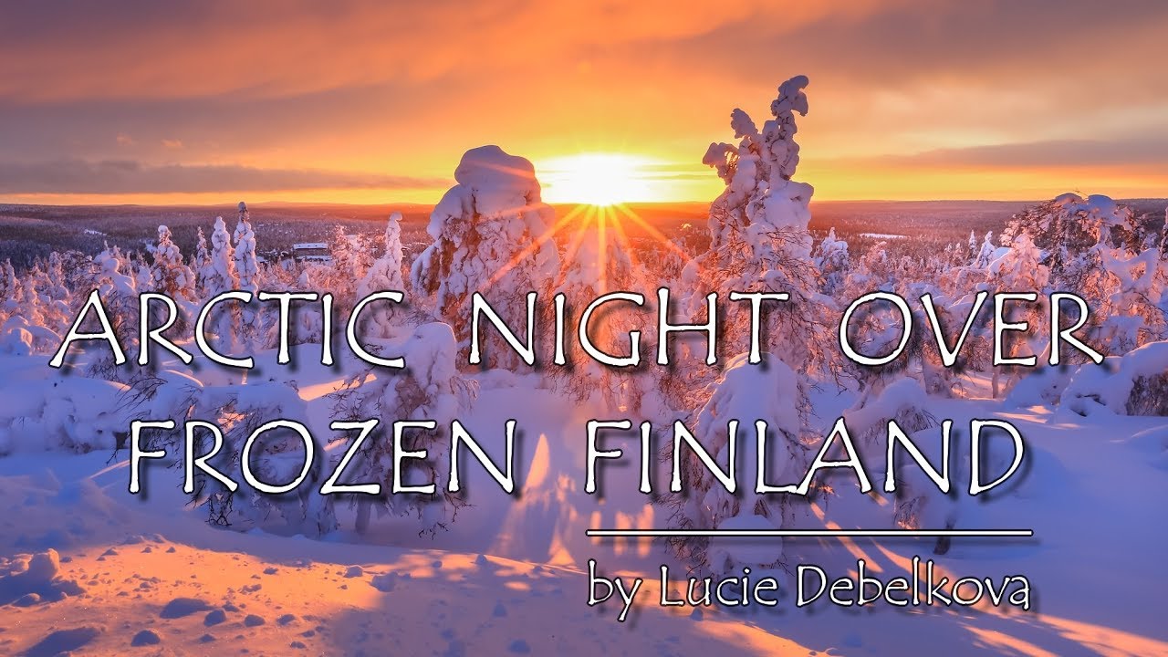 Arctic Night & Northern Lights over Frozen Finland - Timelapse Video