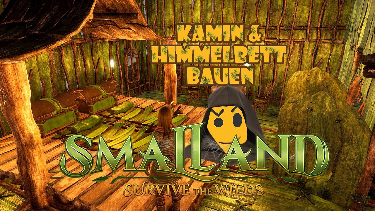 🏹 Smalland 🌳  Survive the Wilds 🦎 Kamin und Himmelbett bauen ⚒ Meine Deko Ideen 🎨 Decorations