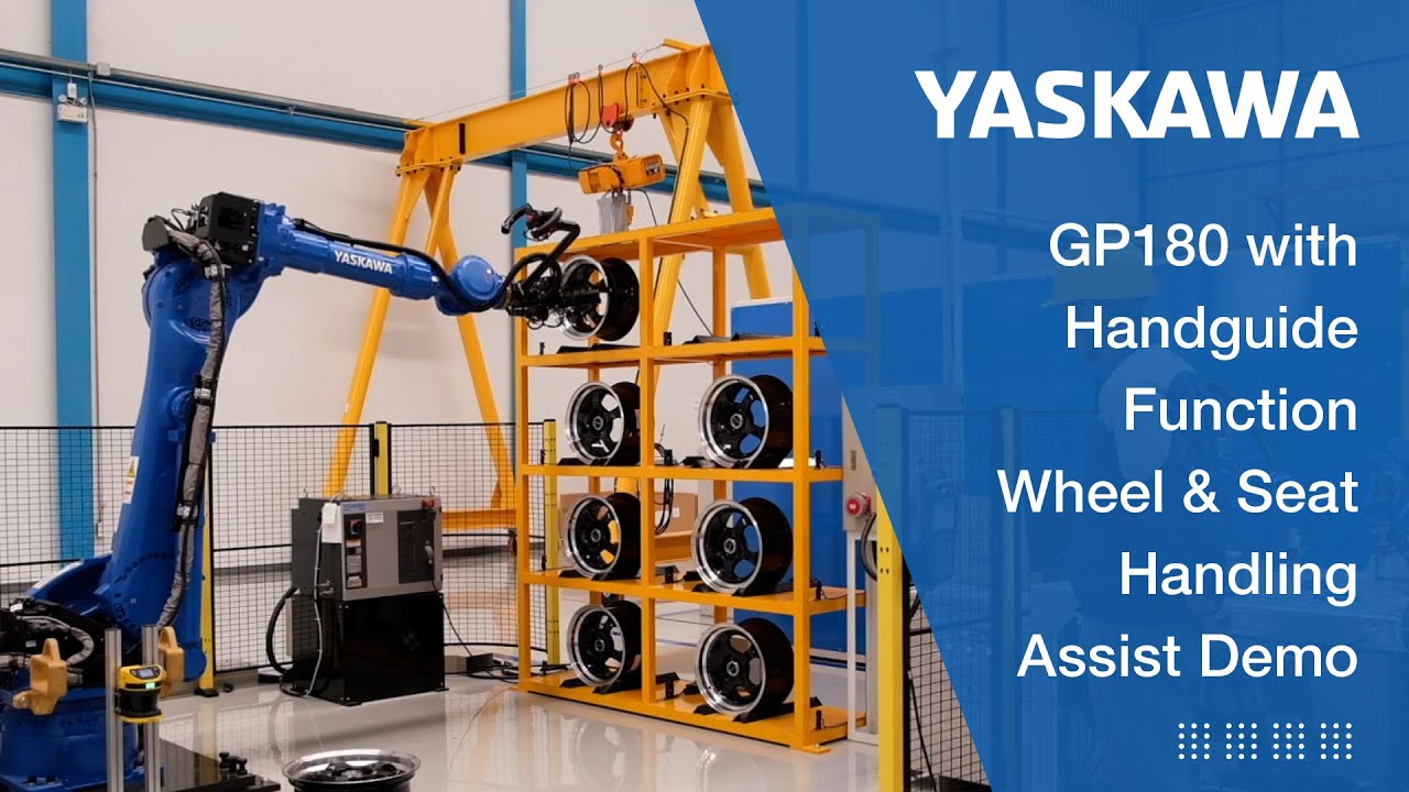 YASKAWA - GP180 with Handguide Function Wheel & Seat Handling Assist Demo
