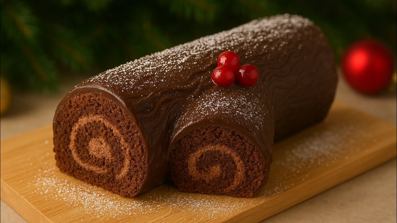 ¡Muy fácil y delicioso! Tronco navideño perfecto 👌 | Especial De Navidad 🎄 
