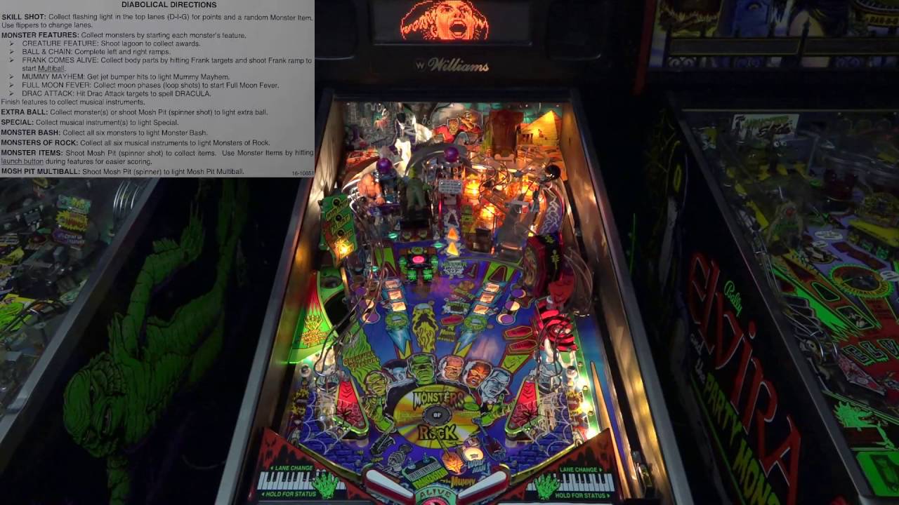 Monster Bash (Williams, 1998) Flipper Pinball