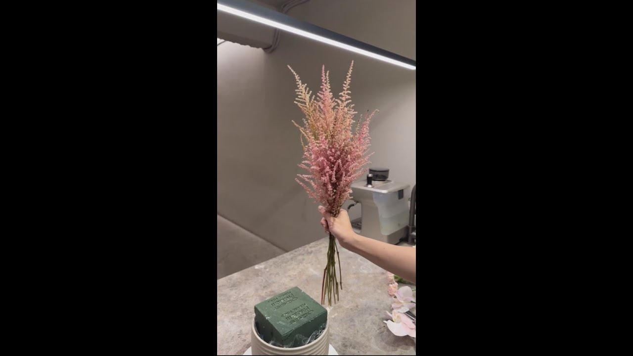 快閃插花54 - 浪漫粉色飛舞盆花