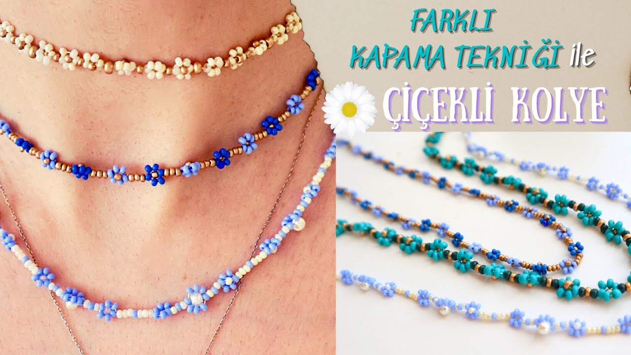 Papatya Kolye / Çiçekli Kolye Yapımı | Daisy Necklace
