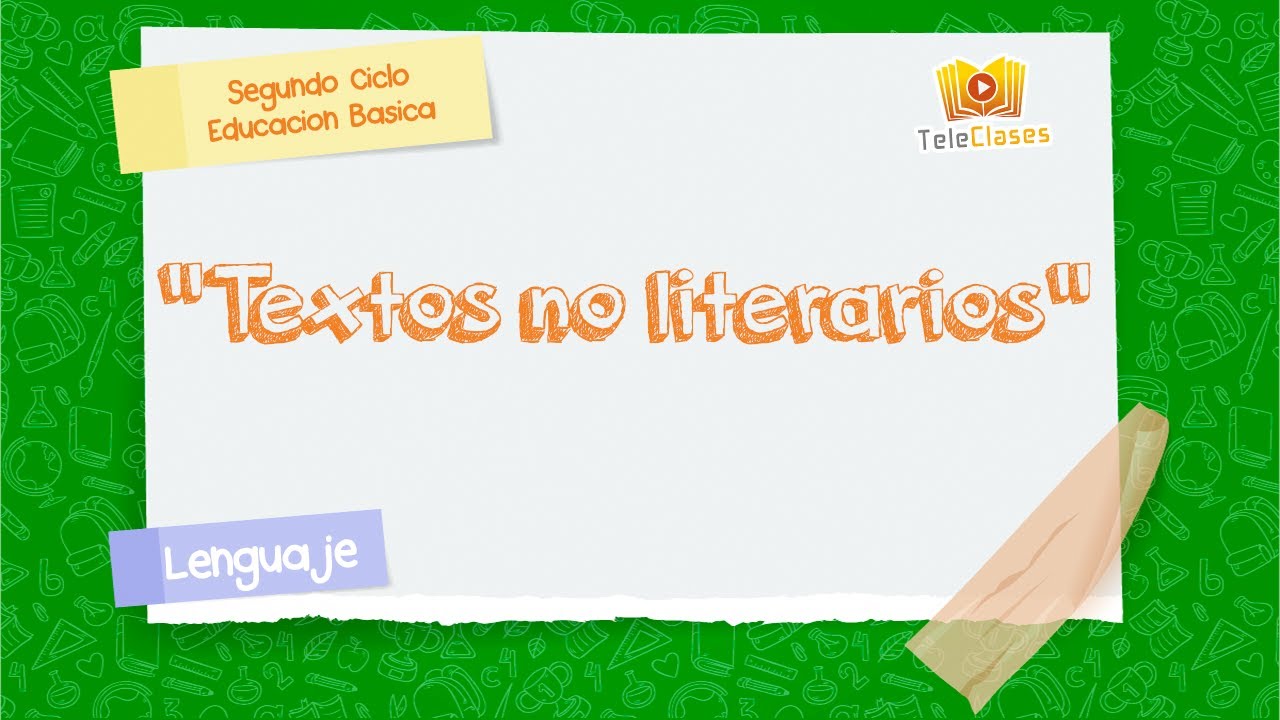 6º BÁSICO/LENGUAJE - Textos no literarios