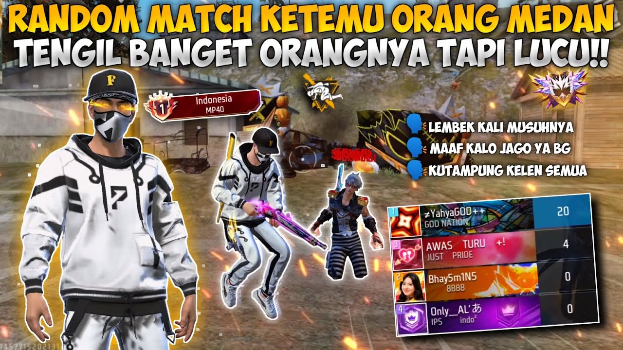 RANDOM MATCH KETEMU ORANG MEDAN?! DIA HEBOH BANGET KETEMU TOP GLOBAL MINI UZI!!