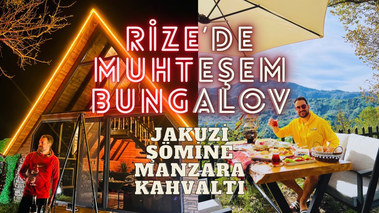 Rize'de Büyüleyici Bungalov Turu! Şömine, Jakuzi, Manzara, Enfes Kahvaltı, Lüks | Eloi Suit Bungalov