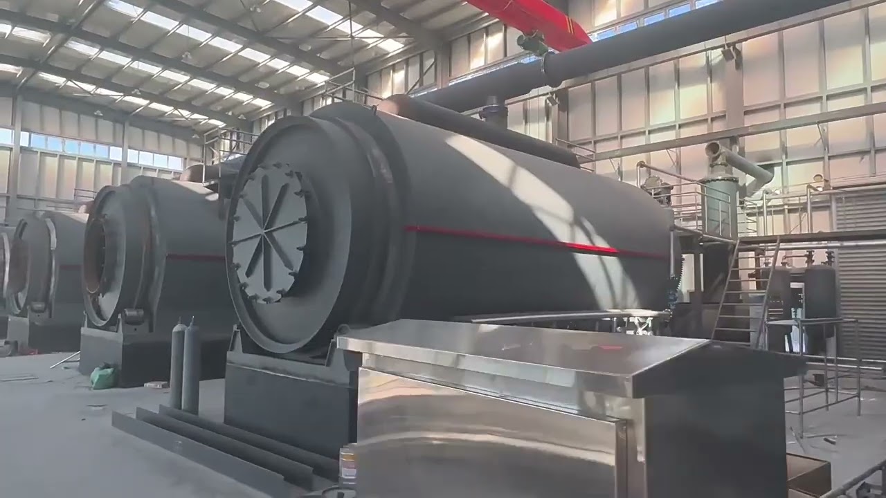 #pyrolysis Plant #installation #wastemanagement #manufacturing #factory #recycling #wasterecycling