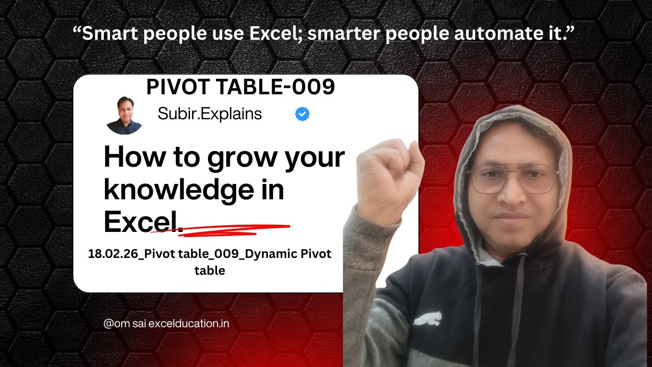 Dynamic Pivot Table in Excel Using OFFSET Formula | Auto-Updating Pivot Table Tutorial