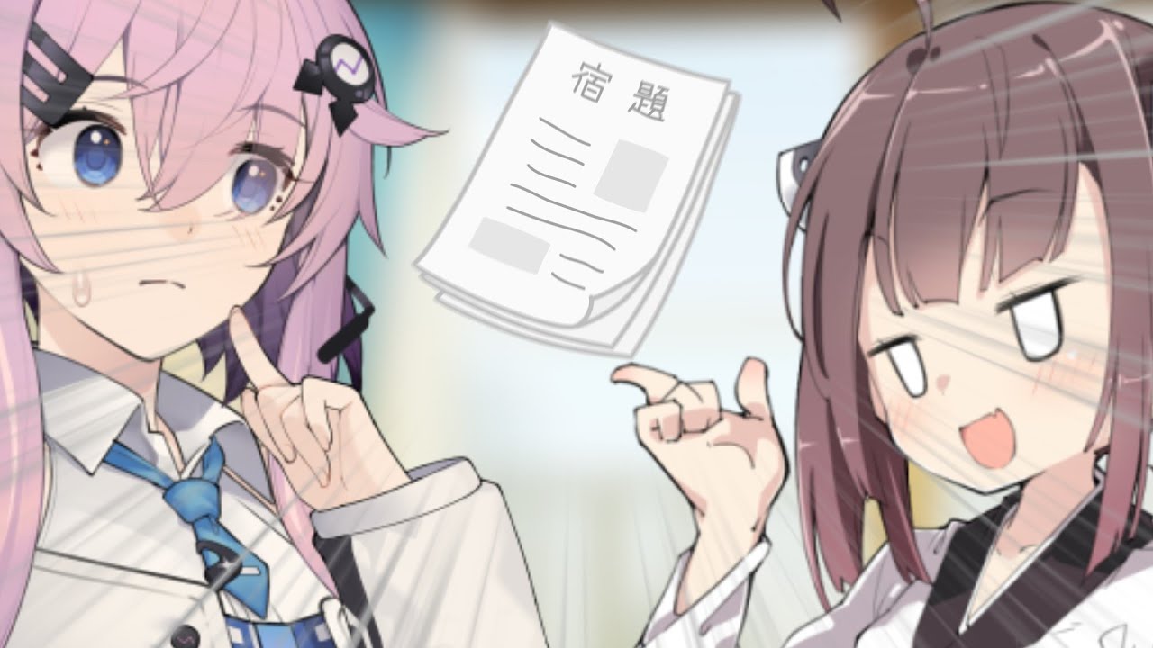 フィーちゃんに宿題をやらせるきりたん