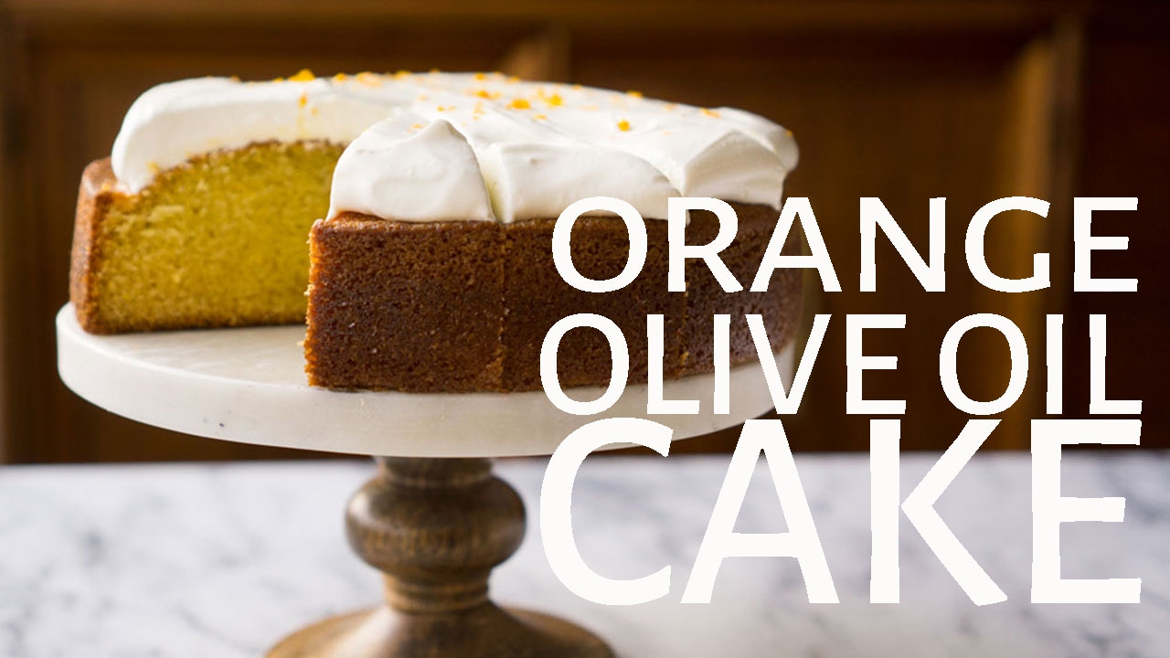 Orange Olive Oil Cake with Mascarpone Whipped Cream