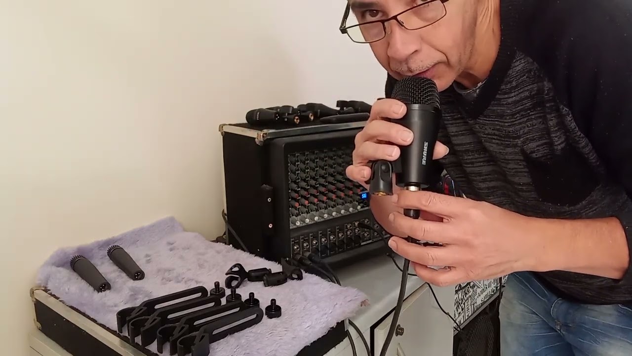 Teste kit Microfone PGA bateria