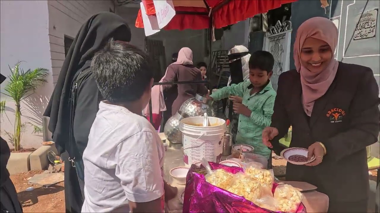 children day celebration food fest held by teachers and followed by 10 grade students