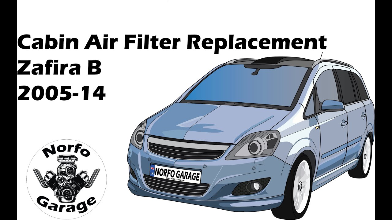 Cabin Air Filter Replacement on Zafira B 2005-2014