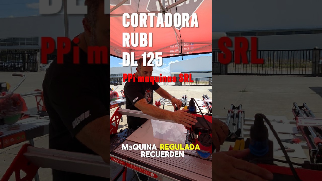 Cortadora Rubi DL125 pruebas, ensayos y consultas! Somos PPi maquinas SRL