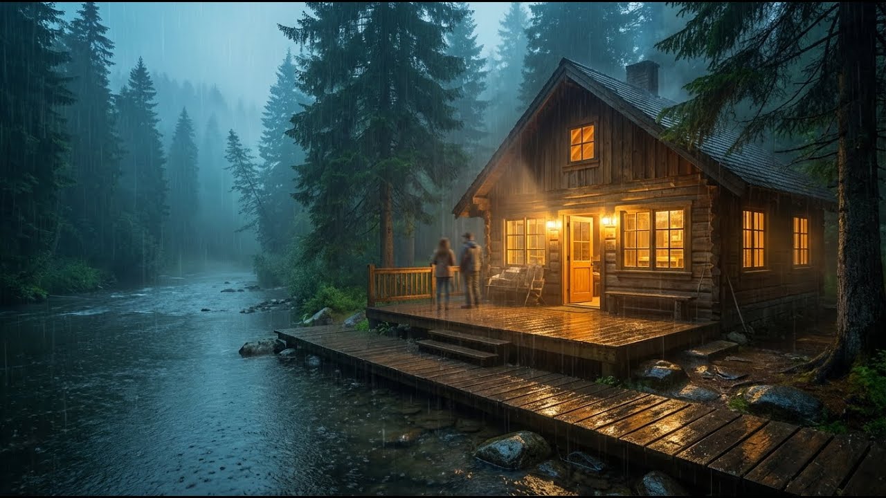 Rain Sounds for Sleeping 😴 Heavy Rain Sounds for Deep Sleep, Anxiety Relief & Quiet Peaceful Rest