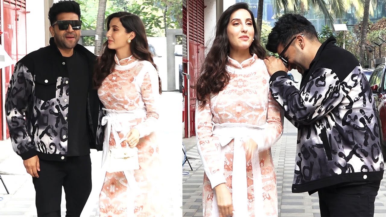 Trending JODI💕Nora Fatehi & Guru Randhawa Having Fun Outside Tseries Off In Public Infront Of Media