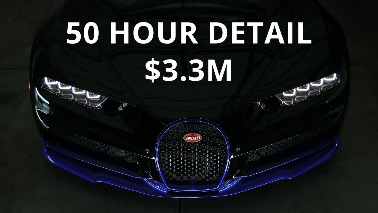 Detailing A $3.3M Bugatti Chiron | It Was 99% Perfect