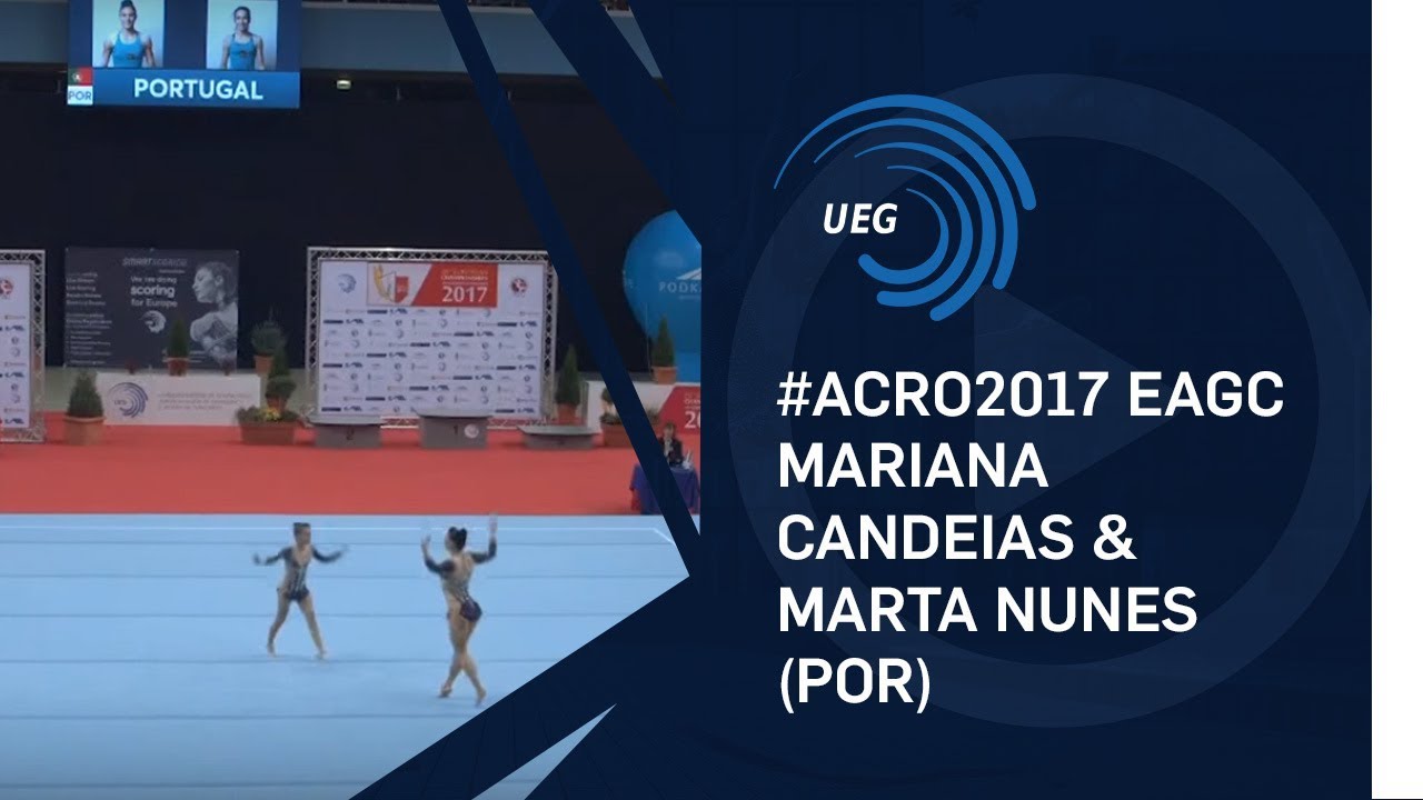 Mariana CANDEIAS & Marta NUNES (POR) - 2017 Acro Europeans, junior all-around final