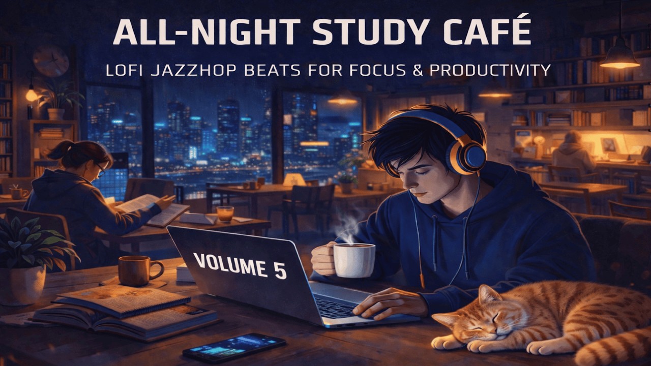 Night Study Café Vol. 5 | Music for Relaxation