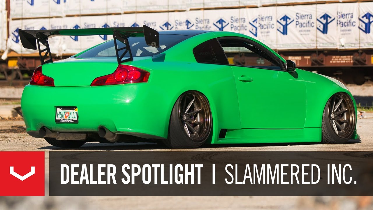 Dealer Spotlight | Slammered Inc. Widebody Turbo Infiniti G35 | Vossen x Work VWS-1