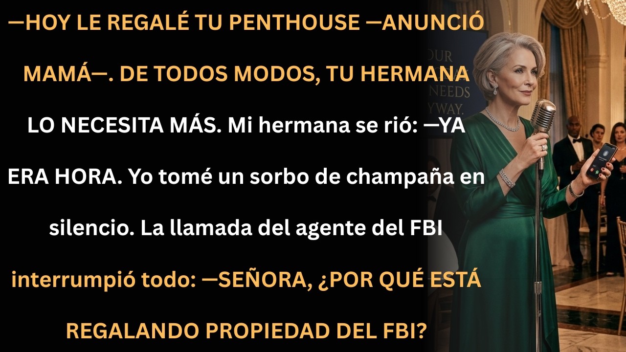 Mi mamá regaló mi penthouse… y el FBI llamó justo a tiempo.