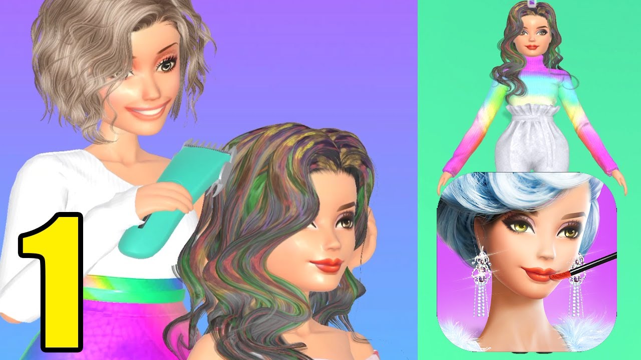 Doll Makeover - Gameplay 👧❤️👸 All Levels (Android, iOS) Part 1 - Max Level