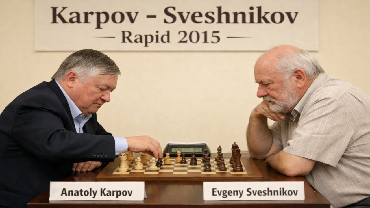 Anatoly Karpov vs Evgeny Sveshnikov • Karpov - Sveshnikov Rapid. 2015