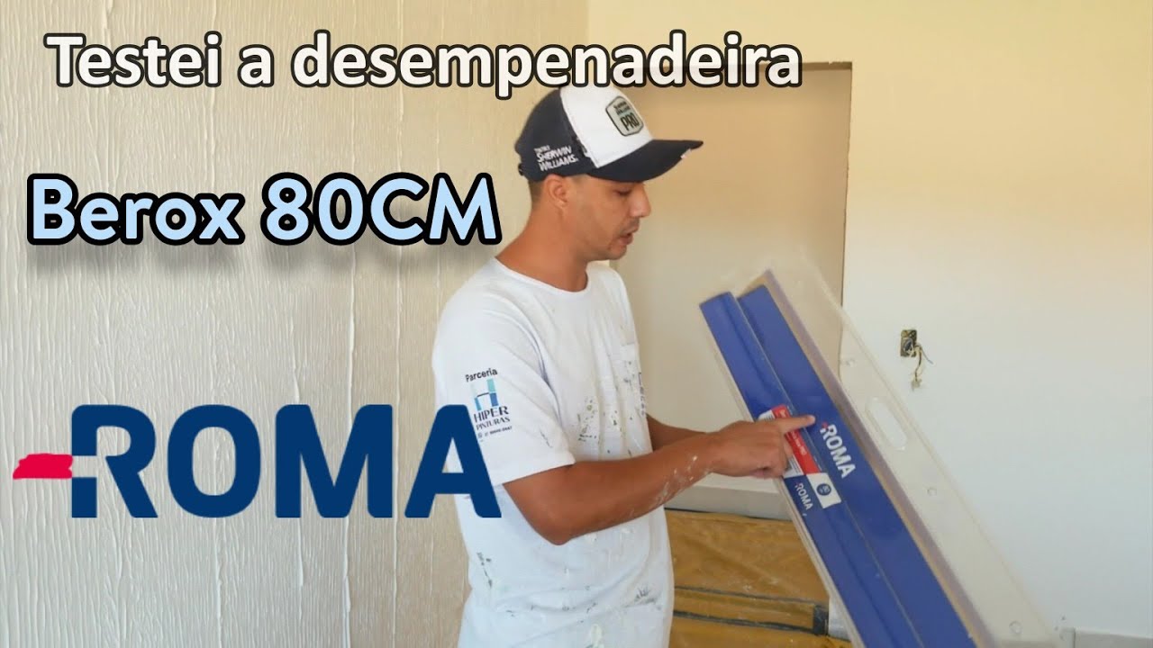 TESTEI A DESEMPENADEIRA BEROX ROMA 80CM