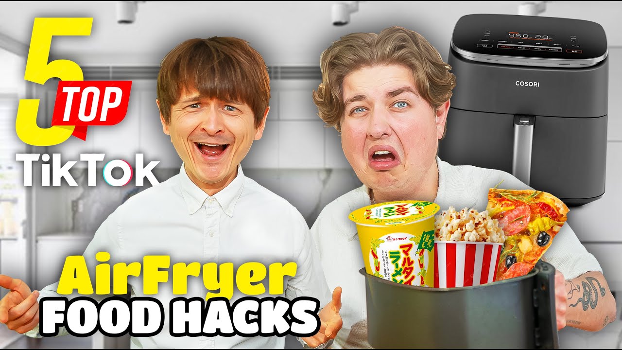 TOP 5 AirFryer TikTok FOOD-HACKS 🍕🤯 mit Smiley