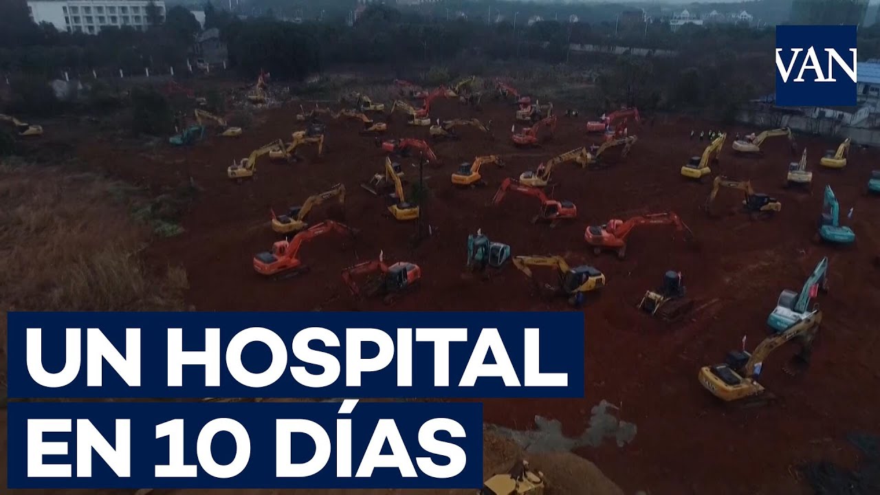 La construcción a contrarreloj de un nuevo hospital para el coronavirus en China