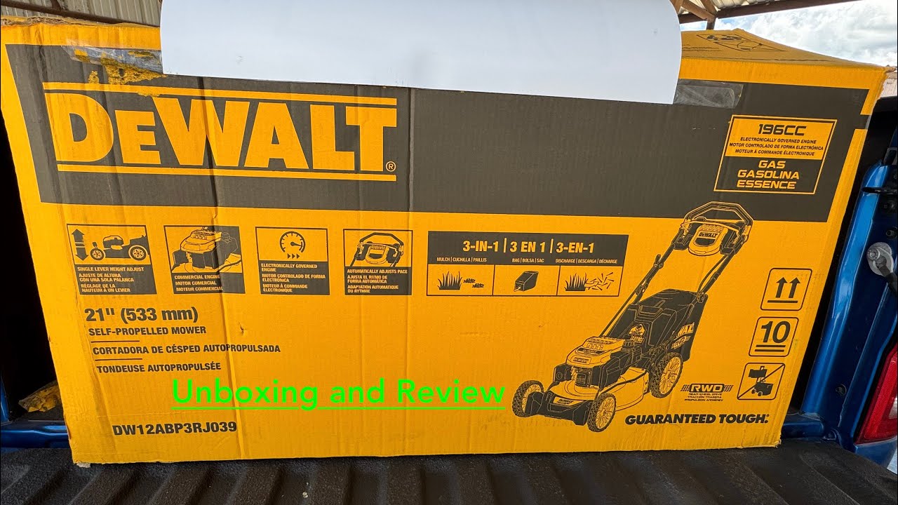 Газонокосилка Dewalt с ручным управлением, коммерческий класс, 196 куб. см.