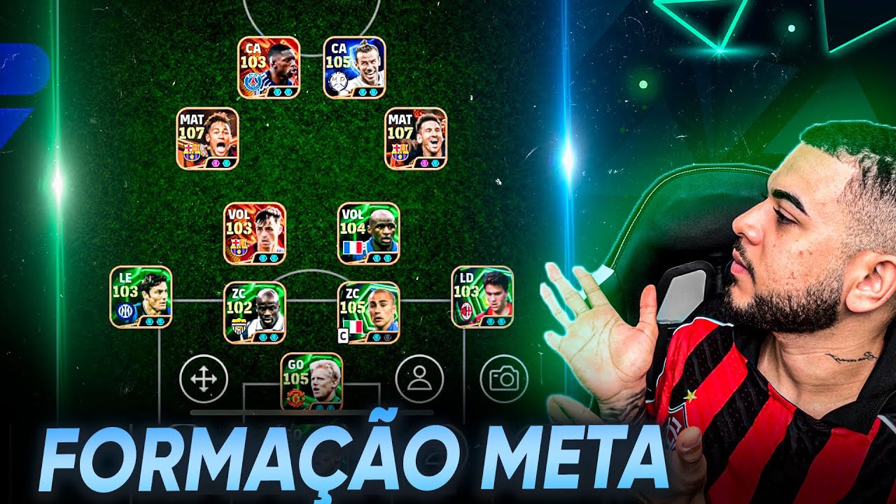 MELHORES FORMA&Ccedil;&Otilde;ES DE CONTRA ATAQUE  NORMAL E R&Aacute;PIDO no Efootball 26 Mobile