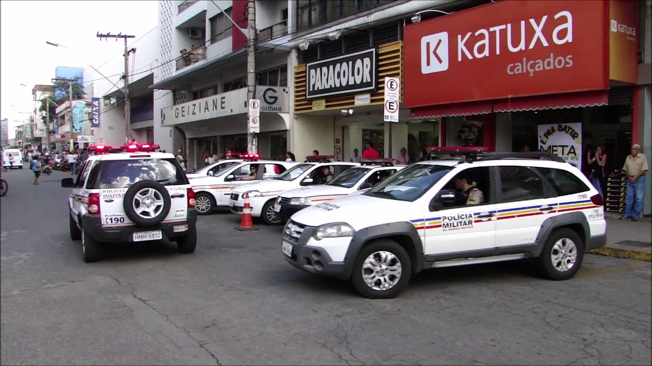 PM faz ato p&uacute;blico no Centro de Par&aacute; de Minas