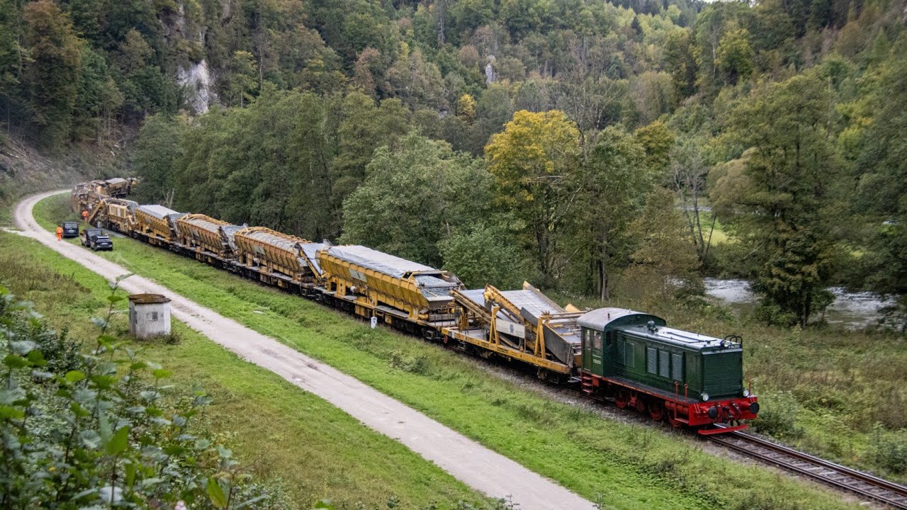 Bauarbeiten auf der Wiesenttalbahn mit V36 235 & V60 114 