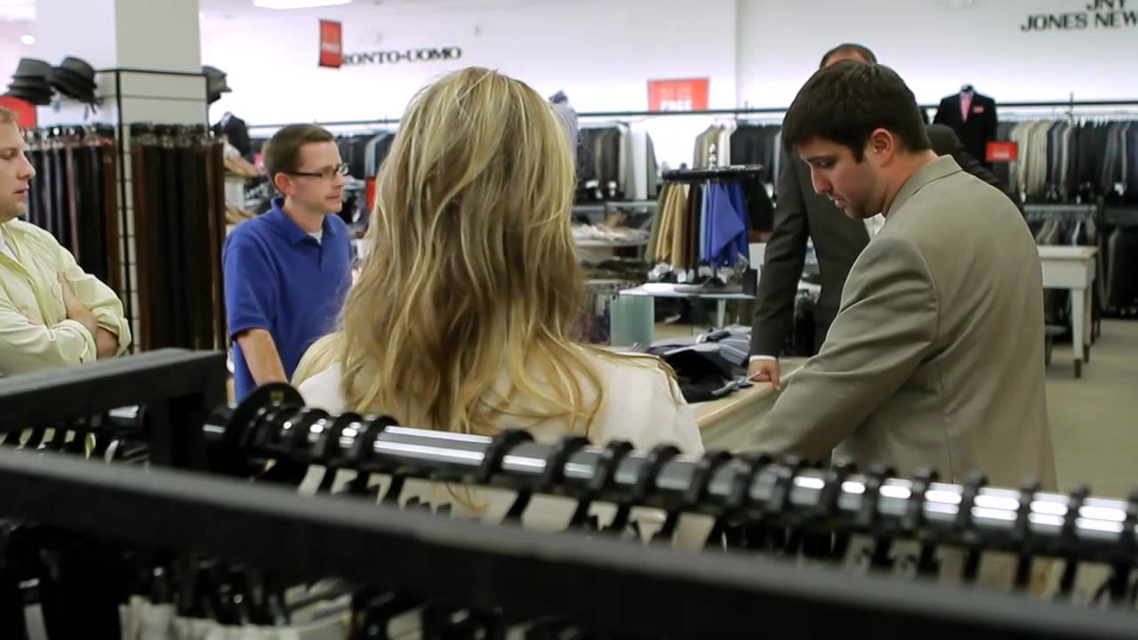 Suit Shopping at Mens Wearhouse with Rachelle Friedman & Chris Chapman